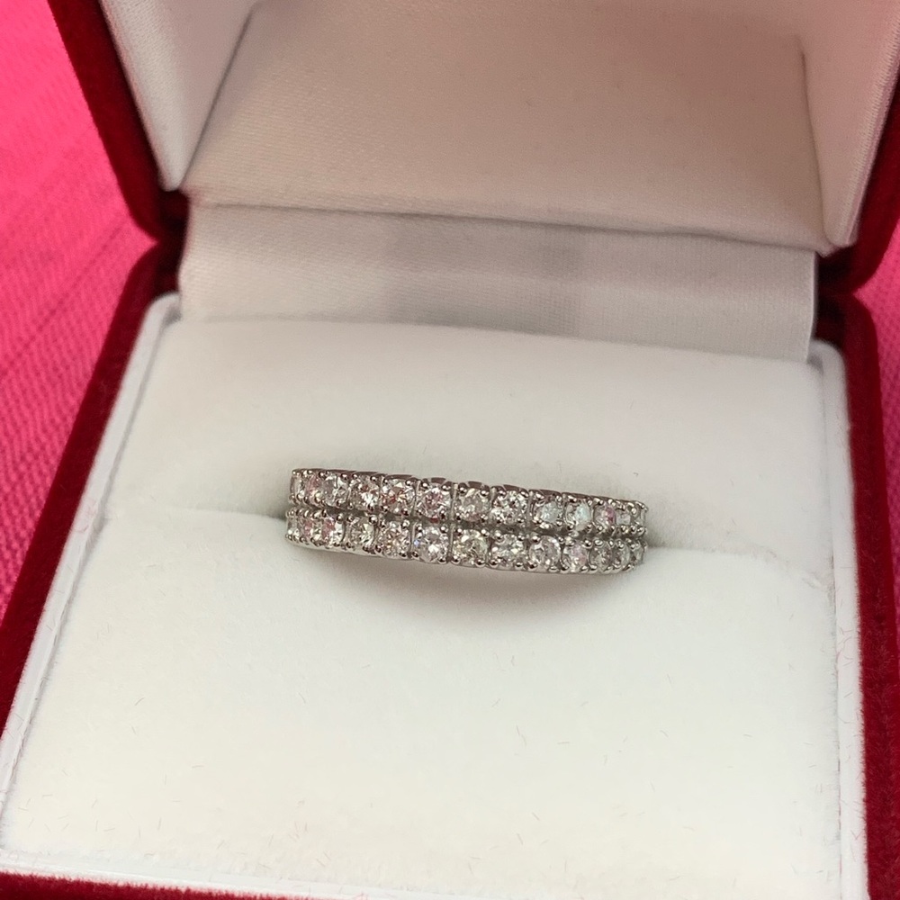 -SOLD ON INSTAGRAM- Half eternity diamond ring